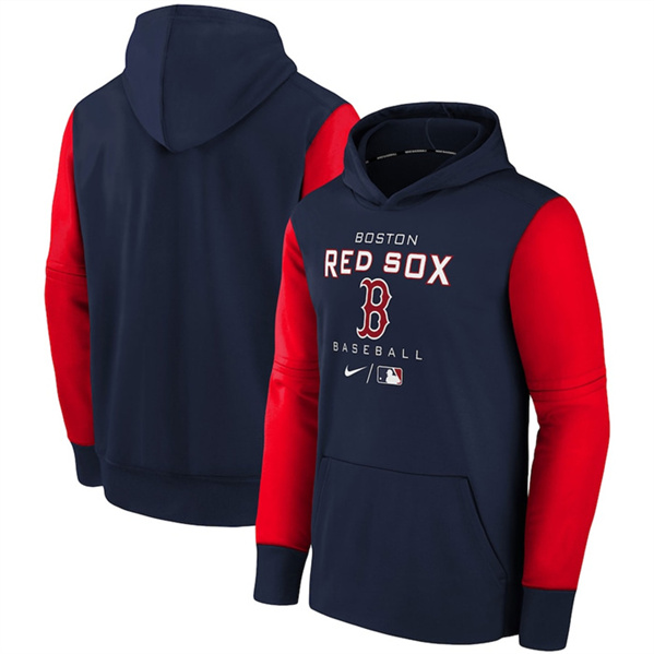 Men's Boston Red Sox Navy 2022 Therma Performance Pullover Hoodie